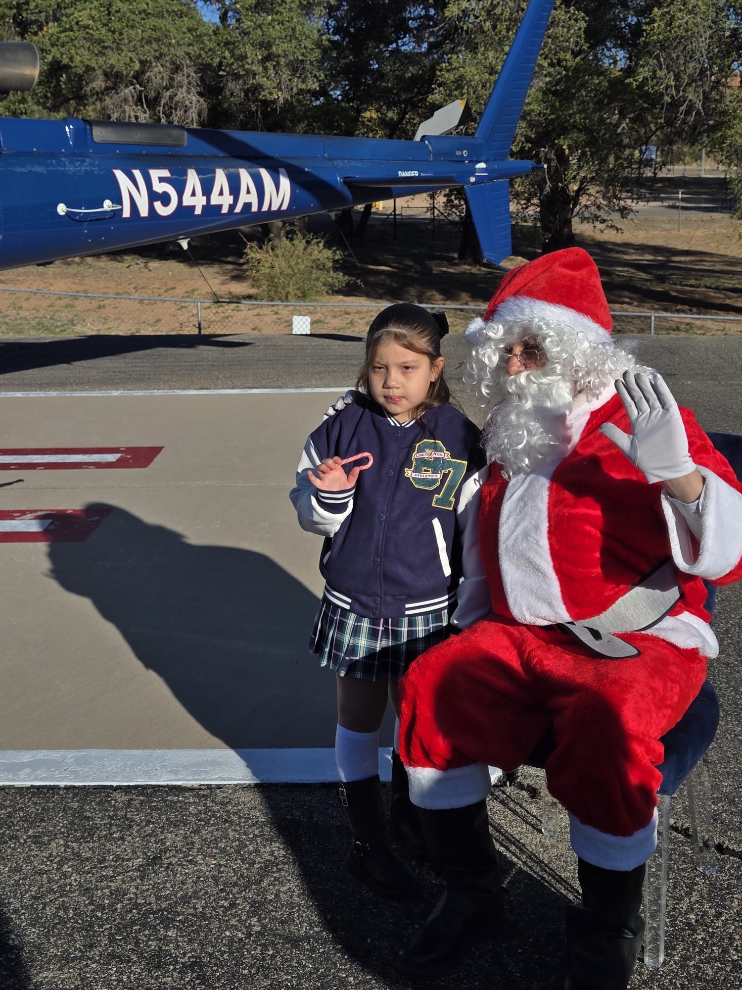 kid with santa